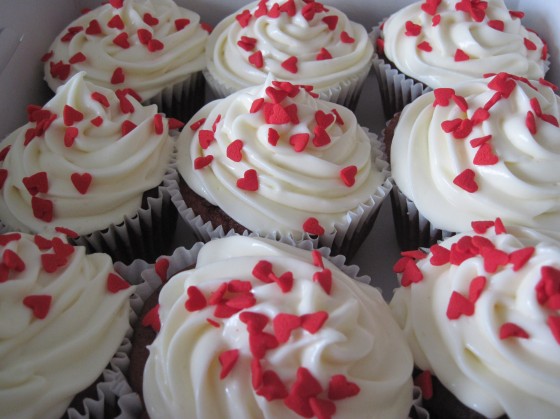 Box of Red Velvet Cupcakes